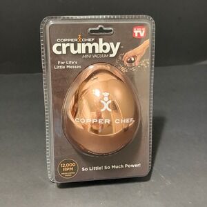 Copper Chef Crumby Mini Vacuum Rose Gold 12000 RPM Handheld Desk Cleaner New